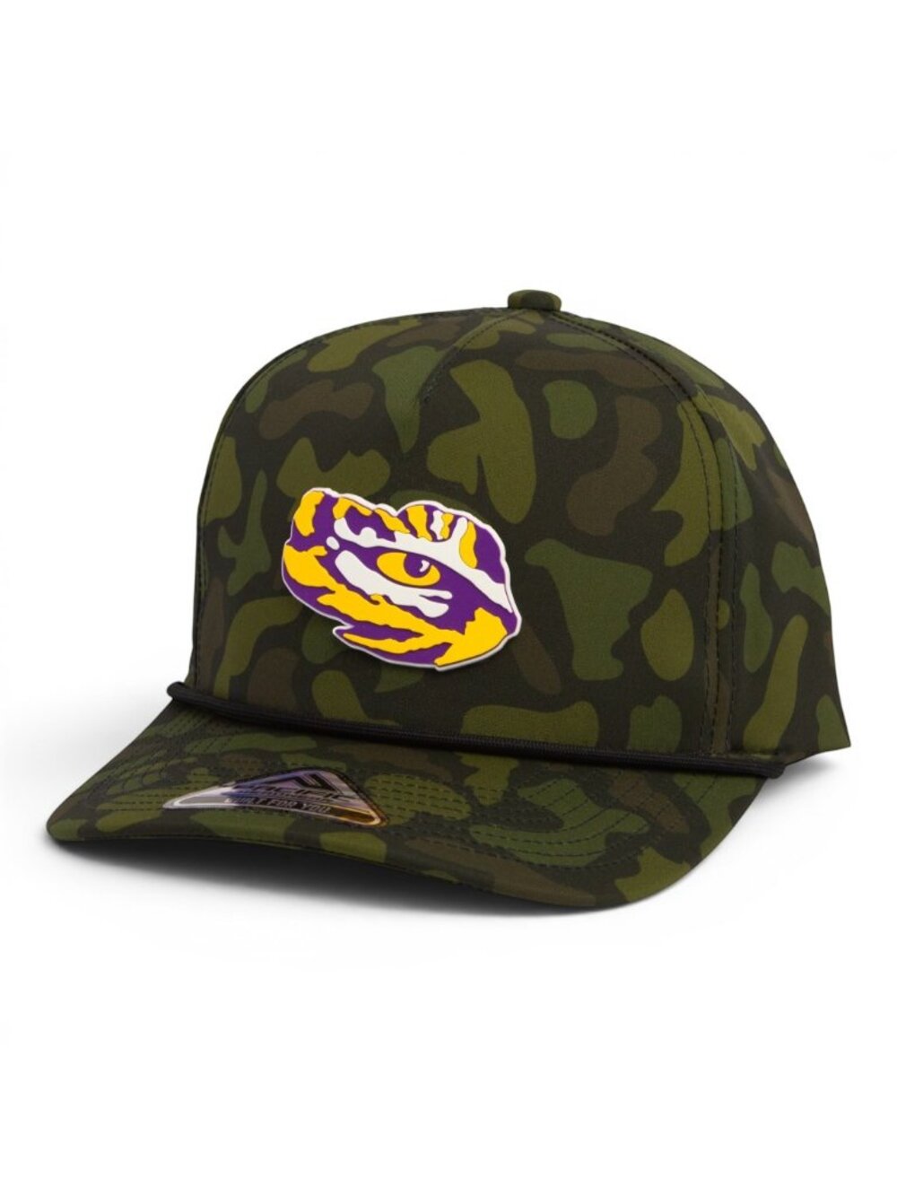 LSU Tiger Eye 3D Duck Camo Rope Hat- Woodland